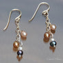 Freshwater Pearl ‘Tin Cup’ Earrings on Sterling Silver - OutOfAsia